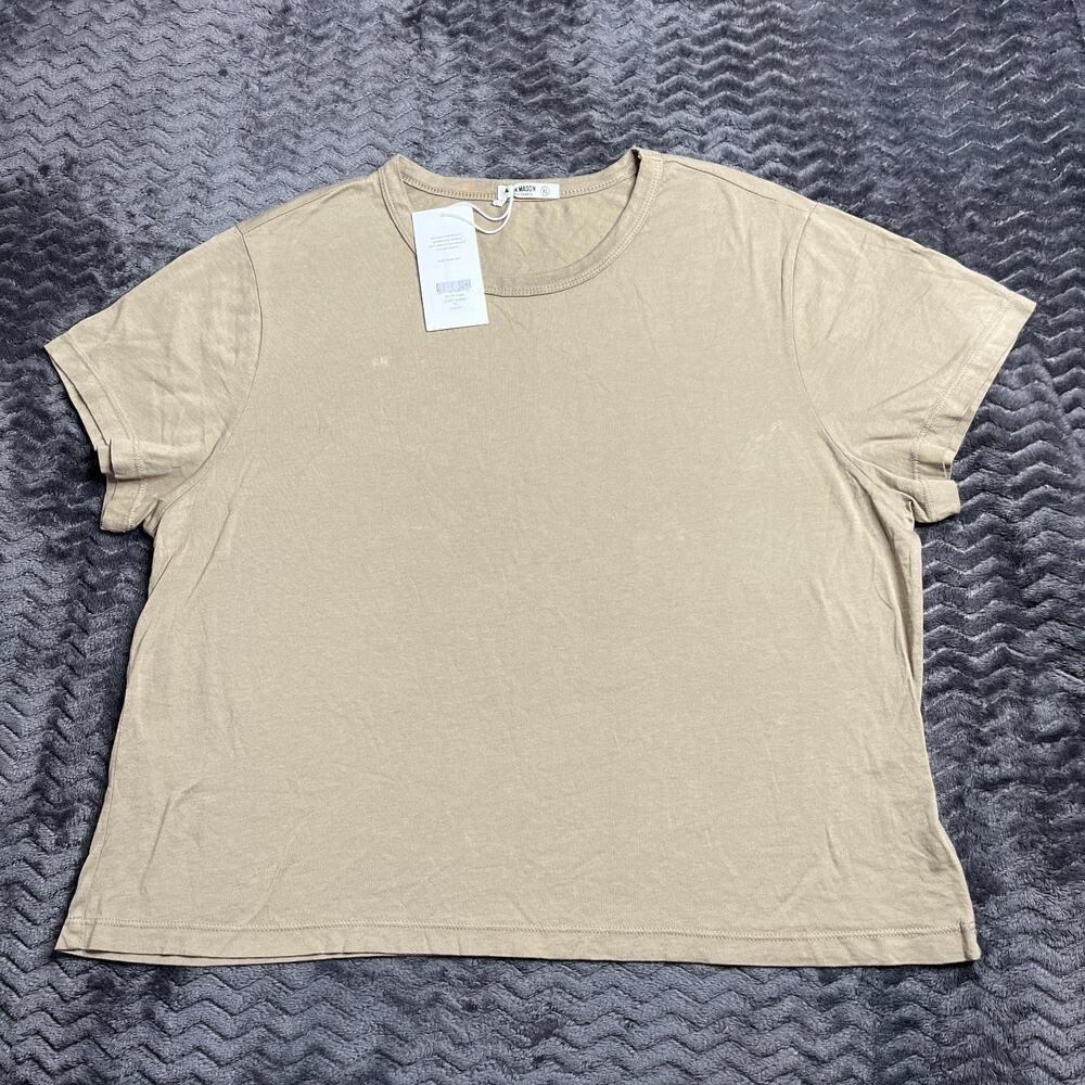 Buck Mason Putty Pima Boxy Crew T-Shirt Size XL